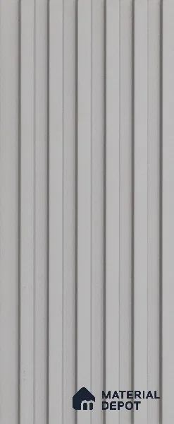 Grey Plain Colour Louver PN 03616 9.5 ft x 4.9 inch WPC Panel - 12 mm | Suitable for Feature Wall, TV Unit & Living Room | Width is Subjected to 5% Variation