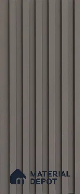 Black Plain Colour Louver PN 03615 9.5 ft x 4.9 inch WPC Panel - 12 mm | Suitable for Feature Wall, TV Unit & Living Room | Width is Subjected to 5% Variation