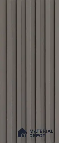 Black Plain Colour look PN 03615 Elespe 9.5 ft x 5 inch WPC Louvers/Panels - 12 mm | Image 01