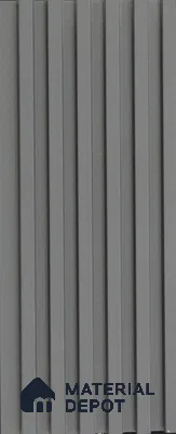 Black Plain Colour Louver PN 03621 9.5 ft x 4.9 inch WPC Panel - 12 mm | Suitable for Feature Wall, TV Unit & Living Room | Width is Subjected to 5% Variation