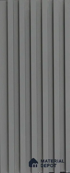 Black Plain Colour Louver PN 03621 9.5 ft x 4.9 inch WPC Panel - 12 mm | Suitable for Feature Wall, TV Unit & Living Room | Width is Subjected to 5% Variation