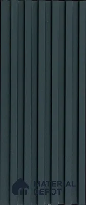 Black Plain Colour Louver PN 03617 9.5 ft x 4.9 inch WPC Panel - 12 mm | Suitable for Feature Wall, TV Unit & Living Room | Width is Subjected to 5% Variation