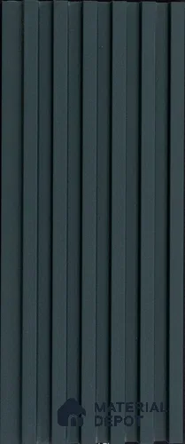 Black Plain Colour Louver PN 03617 9.5 ft x 4.9 inch WPC Panel - 12 mm | Suitable for Feature Wall, TV Unit & Living Room | Width is Subjected to 5% Variation
