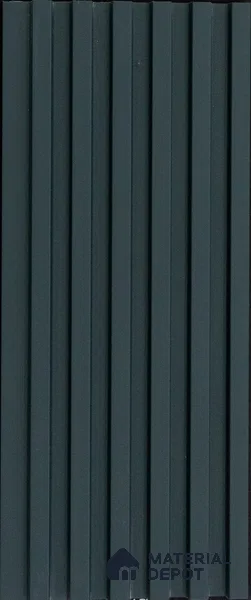 Black Plain Colour Louver PN 03617 9.5 ft x 4.9 inch WPC Panel - 12 mm | Suitable for Feature Wall, TV Unit & Living Room | Width is Subjected to 5% Variation