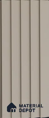 Beige Plain Colour Louver PN 03625 9.5 ft x 4.9 inch WPC Panel - 12 mm | Suitable for Feature Wall, TV Unit & Living Room | Width is Subjected to 5% Variation