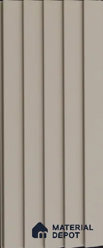 Beige Plain Colour Louver PN 03625 9.5 ft x 4.9 inch WPC Panel - 12 mm | Suitable for Feature Wall, TV Unit & Living Room | Width is Subjected to 5% Variation