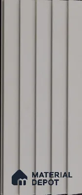 Grey Plain Colour Louver PN 03626 9.5 ft x 4.9 inch WPC Panel - 12 mm | Suitable for Feature Wall, TV Unit & Living Room | Width is Subjected to 5% Variation