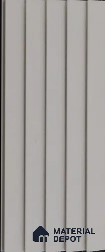 Grey Plain Colour Louver PN 03626 9.5 ft x 4.9 inch WPC Panel - 12 mm | Suitable for Feature Wall, TV Unit & Living Room | Width is Subjected to 5% Variation
