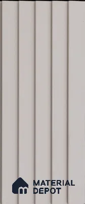 White Plain Colour Louver PN 03628 9.5 ft x 4.9 inch WPC Panel - 12 mm | Suitable for Feature Wall, TV Unit & Living Room | Width is Subjected to 5% Variation