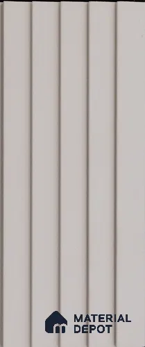 White Plain Colour Louver PN 03628 9.5 ft x 4.9 inch WPC Panel - 12 mm | Suitable for Feature Wall, TV Unit & Living Room | Width is Subjected to 5% Variation