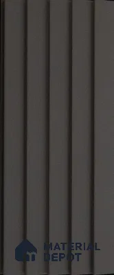 Black Plain Colour Louver PN 03633 9.5 ft x 4.9 inch WPC Panel - 12 mm | Suitable for Feature Wall, TV Unit & Living Room | Width is Subjected to 5% Variation