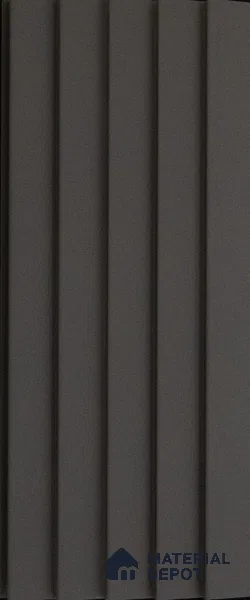 Black Plain Colour Louver PN 03633 9.5 ft x 4.9 inch WPC Panel - 12 mm | Suitable for Feature Wall, TV Unit & Living Room | Width is Subjected to 5% Variation