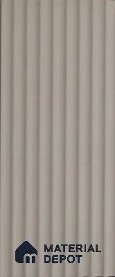 White Plain Colour Louver PN 03632 9.5 ft x 4.9 inch WPC Panel - 12 mm | Suitable for Feature Wall, TV Unit & Living Room | Width is Subjected to 5% Variation