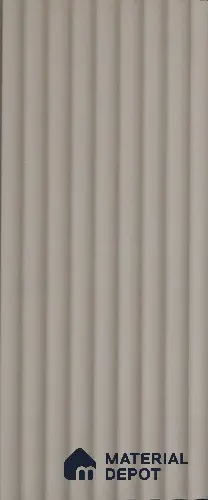 White Plain Colour Louver PN 03632 9.5 ft x 4.9 inch WPC Panel - 12 mm | Suitable for Feature Wall, TV Unit & Living Room | Width is Subjected to 5% Variation