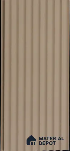 Beige Plain Colour Louver PN 03630 9.5 ft x 4.9 inch WPC Panel - 12 mm | Suitable for Feature Wall, TV Unit & Living Room | Width is Subjected to 5% Variation