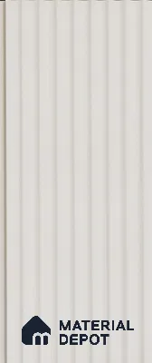 White Plain Colour Louver PN 03618 9.5 ft x 4.9 inch WPC Panel - 12 mm | Suitable for Feature Wall, TV Unit & Living Room | Width is Subjected to 5% Variation