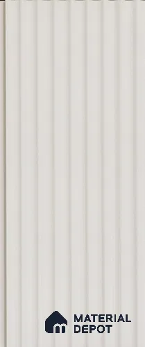 White Plain Colour Louver PN 03618 9.5 ft x 4.9 inch WPC Panel - 12 mm | Suitable for Feature Wall, TV Unit & Living Room | Width is Subjected to 5% Variation