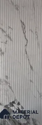 Marble Fluted LM 12716 8 ft x 4 ft Texture Finish Decorative Laminate - 1 mm | Suitable for TV Unit,Wardrobe, Kitchen Cabinets
