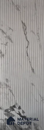 Marble Fluted LM 12716 8 ft x 4 ft Texture Finish Decorative Laminate - 1 mm | Suitable for TV Unit,Wardrobe, Kitchen Cabinets