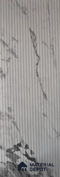 Marble Fluted LM 12716 8 ft x 4 ft Texture Finish Decorative Laminate - 1 mm | Suitable for TV Unit,Wardrobe, Kitchen Cabinets