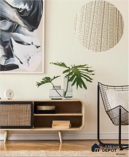 NPP682402 | 10 Meter x 21 Inches Stripes Look Wallpaper - 57.41 Sq. Ft. | Minimum 15% wastage during installation