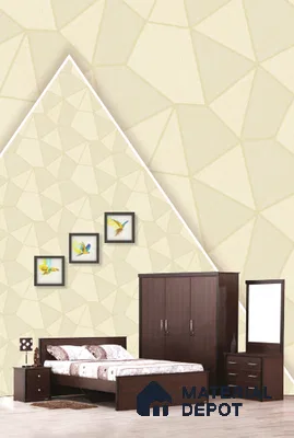 22502 | 10 Meter x 21 Inches Geometric Look Wallpaper - 57.41 Sq. Ft. | Minimum 15% wastage during installation