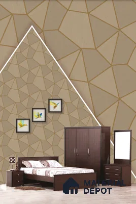 22504 | 10 Meter x 21 Inches Geometric Look Wallpaper - 57.41 Sq. Ft. | Minimum 15% wastage during installation