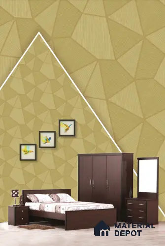 22505 | 10 Meter x 21 Inches Geometric Look Wallpaper - 57.41 Sq. Ft. | Minimum 15% wastage during installation