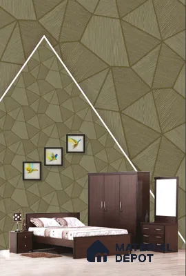 22506 | 10 Meter x 21 Inches Geometric Look Wallpaper - 57.41 Sq. Ft. | Minimum 15% wastage during installation