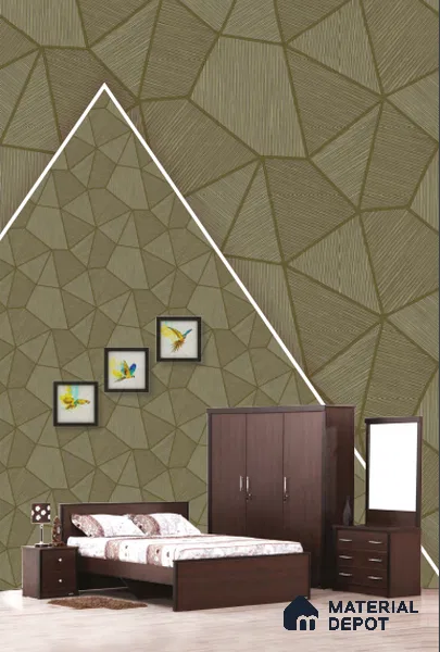 22506 | 10 Meter x 21 Inches Geometric Look Wallpaper - 57.41 Sq. Ft. | Minimum 15% wastage during installation