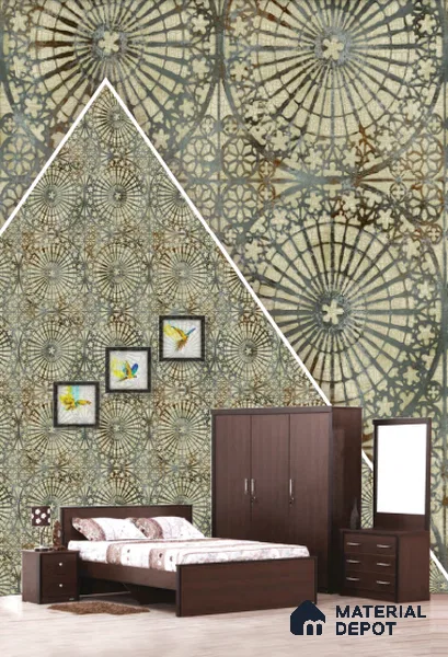 22528 | 10 Meter x 21 Inches Patterned Look Wallpaper - 57.41 Sq. Ft. | Minimum 15% wastage during installation