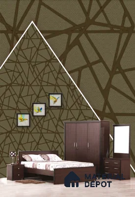 22542 | 10 Meter x 21 Inches Geometric Look Wallpaper - 57.41 Sq. Ft. | Minimum 15% wastage during installation