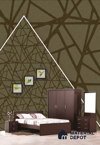 22542 | 10 Meter x 21 Inches Geometric Look Wallpaper - 57.41 Sq. Ft. | Minimum 15% wastage during installation
