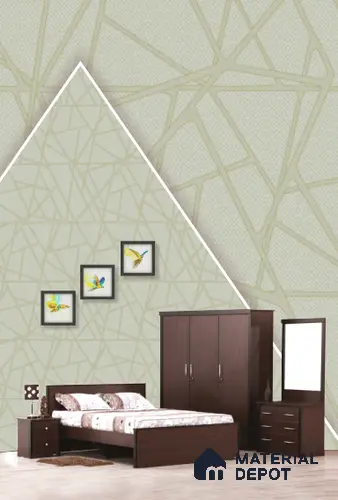 22544 | 10 Meter x 21 Inches Geometric Look Wallpaper - 57.41 Sq. Ft. | Minimum 15% wastage during installation