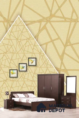22545 | 10 Meter x 21 Inches Geometric Look Wallpaper - 57.41 Sq. Ft. | Minimum 15% wastage during installation