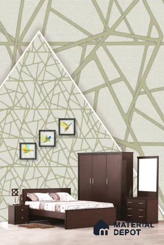 22546 | 10 Meter x 21 Inches Geometric Look Wallpaper - 57.41 Sq. Ft. | Minimum 15% wastage during installation