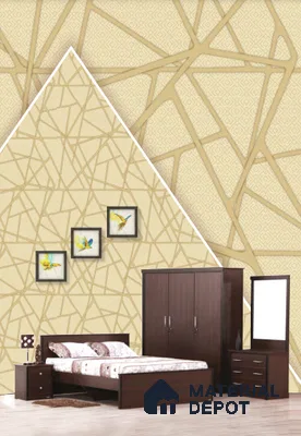 22547 | 10 Meter x 21 Inches Geometric Look Wallpaper - 57.41 Sq. Ft. | Minimum 15% wastage during installation