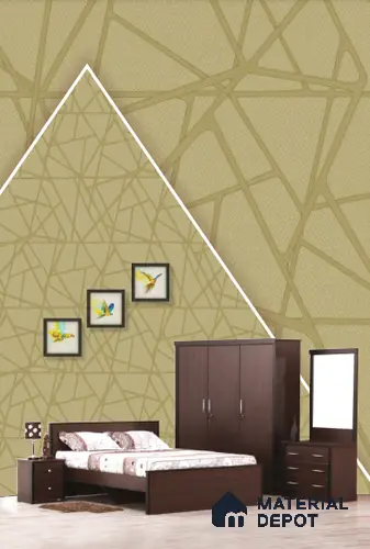 22548 | 10 Meter x 21 Inches Geometric Look Wallpaper - 57.41 Sq. Ft. | Minimum 15% wastage during installation