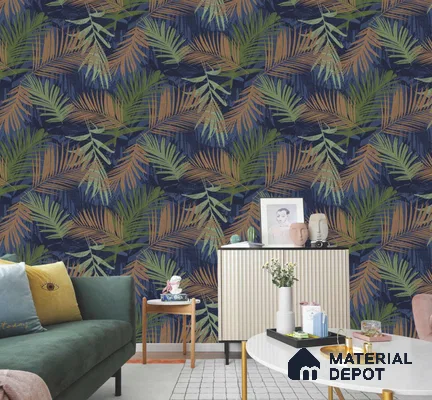 333100 | 10 Meter x 21 Inches Florals Look Wallpaper - 57.41 Sq. Ft. | Minimum 15% wastage during installation