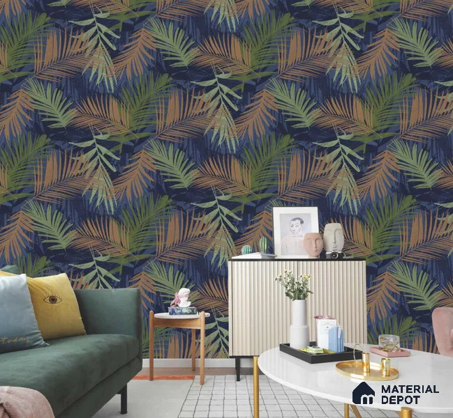 333100 | 10 Meter x 21 Inches Florals Look Wallpaper - 57.41 Sq. Ft. | Minimum 15% wastage during installation