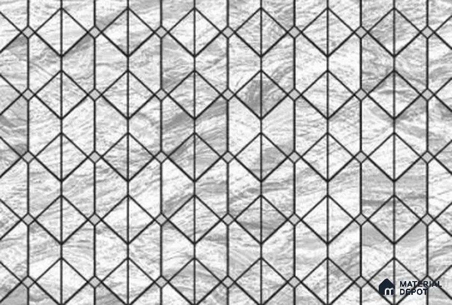 333124 | 10 Meter x 21 Inches Geometric Look Wallpaper - 57.41 Sq. Ft. | Minimum 15% wastage during installation