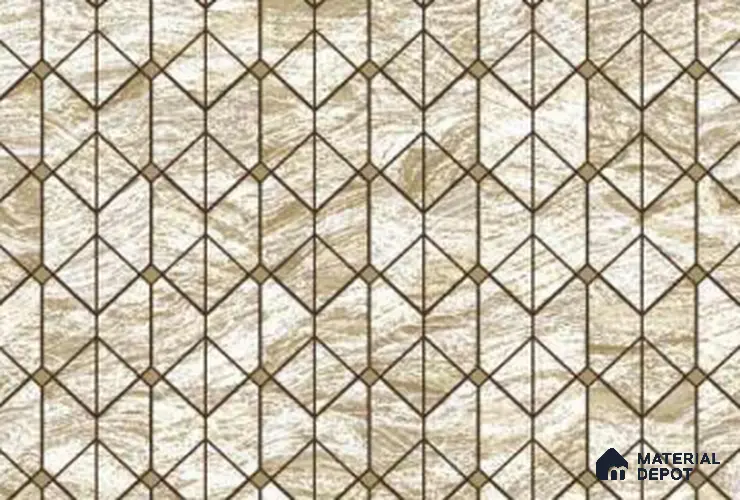 333125 | 10 Meter x 21 Inches Geometric Look Wallpaper - 57.41 Sq. Ft. | Minimum 15% wastage during installation