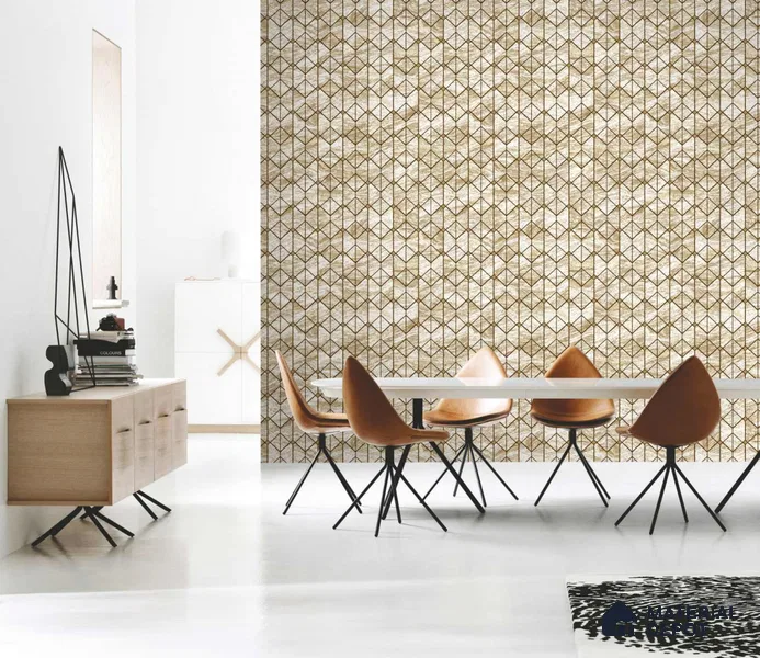 333125 | 10 Meter x 21 Inches Geometric Look Wallpaper - 57.41 Sq. Ft. | Minimum 15% wastage during installation