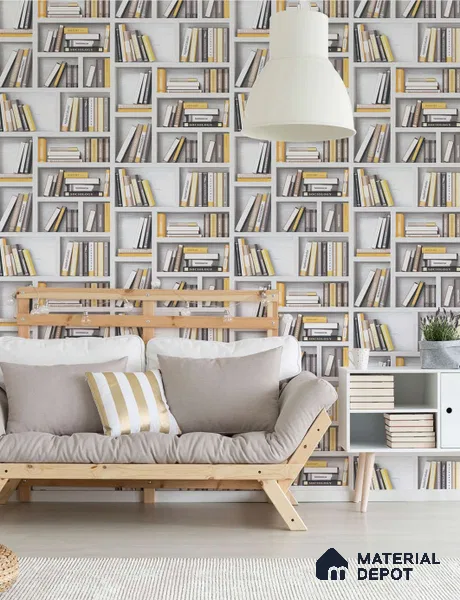SF10-1 | 10 Meter x 21 Inches Patterned Look Wallpaper - 57.41 Sq. Ft. | Minimum 15% wastage during installation