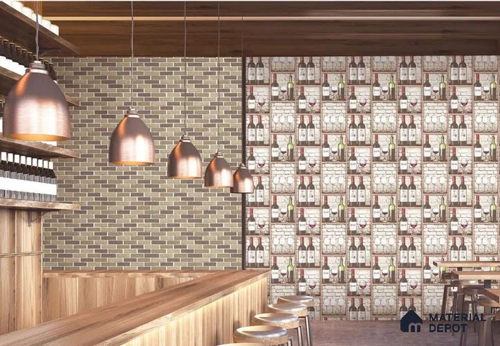 SF14-1 | 10 Meter x 21 Inches Patterned Look Wallpaper - 57.41 Sq. Ft. | Minimum 15% wastage during installation