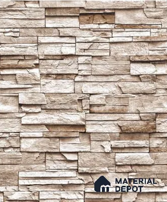 SF16-2 | 10 Meter x 21 Inches Stone Look Wallpaper - 57.41 Sq. Ft. | Minimum 15% wastage during installation