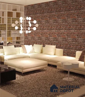 SF20-3 | 10 Meter x 21 Inches Brick Look Wallpaper - 57.41 Sq. Ft. | Minimum 15% wastage during installation
