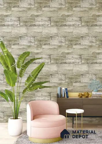 SF21-3 | 10 Meter x 21 Inches Brick Look Wallpaper - 57.41 Sq. Ft. | Minimum 15% wastage during installation