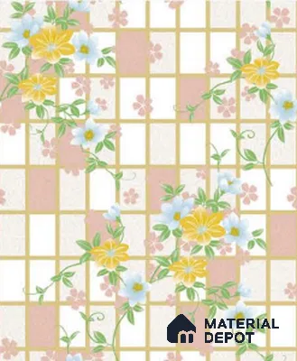 SF22-2 | 10 Meter x 21 Inches Florals Look Wallpaper - 57.41 Sq. Ft. | Minimum 15% wastage during installation
