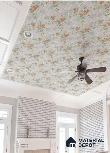 SF22-4 | 10 Meter x 21 Inches Florals Look Wallpaper - 57.41 Sq. Ft. | Minimum 15% wastage during installation
